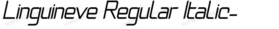 Linguineve Regular Italic字体转换